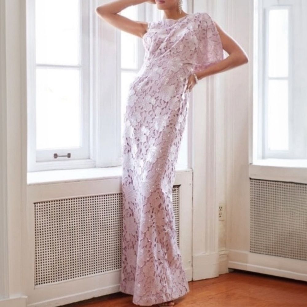 JS Collections Arabella Pink Purple Gown Size 12 NWT